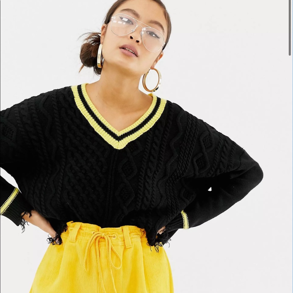 V-neck sweater